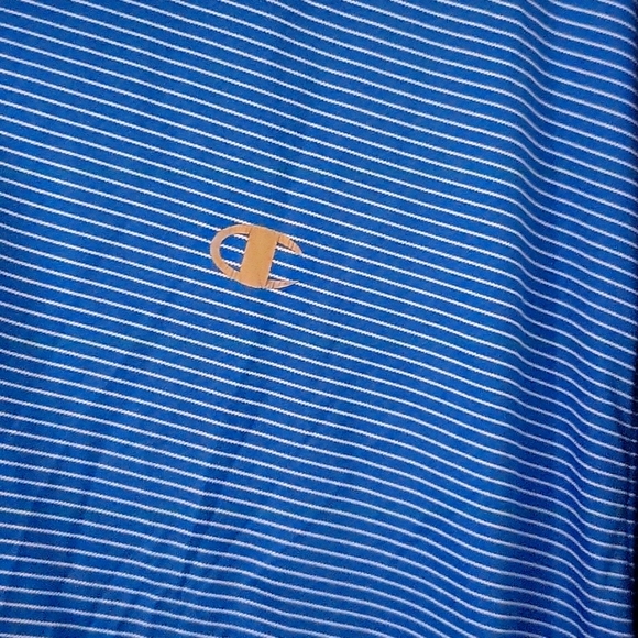 Champion polo shirt blue and white stripes - Picture 3 of 10